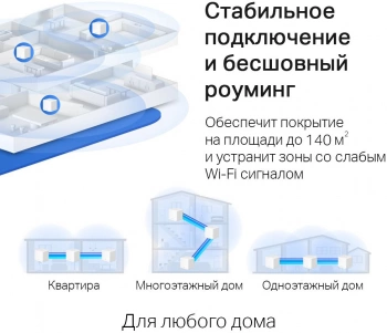 Бесшовный Mesh роутер Mercusys Halo H30G(3-pack)