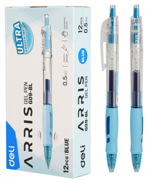 Ручка гелев. автоматическая Deli Arris EG09-BL
