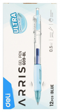 Ручка гелев. автоматическая Deli Arris EG09-BL