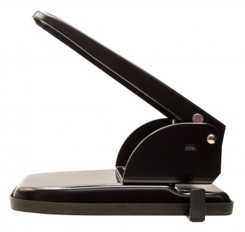 Дырокол Buro макс.:65лист. металл черный отв.:2 с линейкой