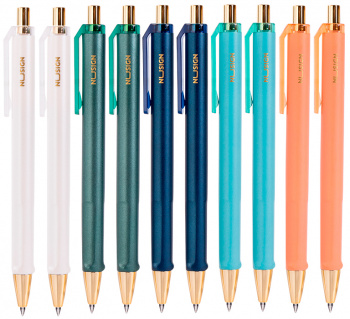 Ручка гелев. автоматическая Deli Nusign NS557