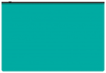 Папка на молнии ZIP Бюрократ -BPM4ATURGBL A4+ полипропилен 0.15мм бирюзовый цвет молнии черный