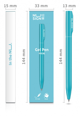Ручка гелев. Deli Nusign NS552blue