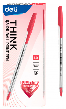 Ручка шариков. Deli Think EQ3-RD