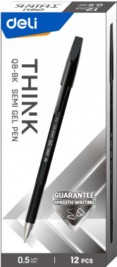 Набор ручек шариков. Deli Think EQ8-BK