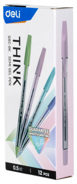 Набор ручек шариков. Deli Think EQ8C-BK