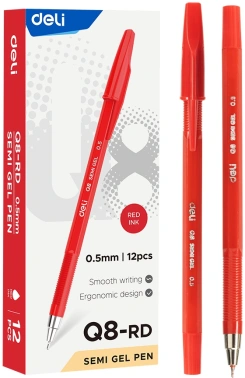 Набор ручек шариков. Deli Think EQ8-RD