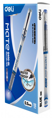 Ручка роллер Deli EQ400-BL