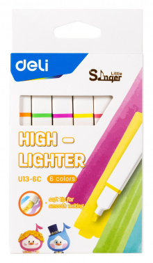 Набор текстовыделителей Deli  EU13-6C