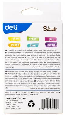 Набор текстовыделителей Deli  EU13-6C