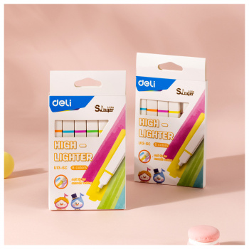 Набор текстовыделителей Deli  EU13-6C