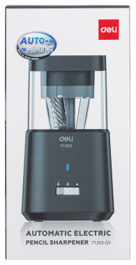 Точилка для карандашей электрическая Deli  E71203-GY