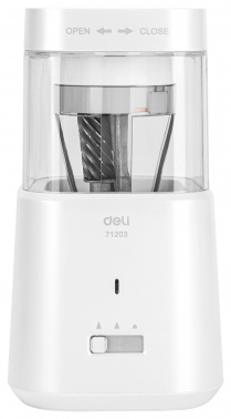 Точилка для карандашей электрическая Deli  E71203-WH