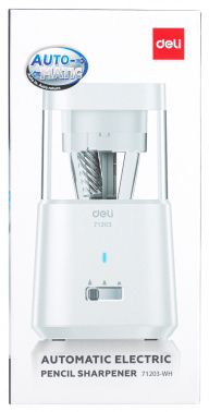 Точилка для карандашей электрическая Deli  E71203-WH