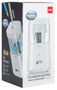 Точилка для карандашей электрическая Deli  E71203-WH
