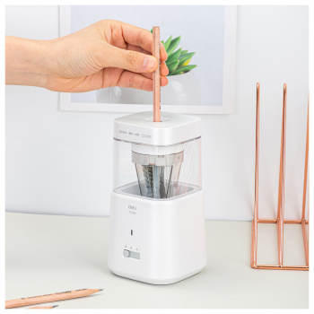 Точилка для карандашей электрическая Deli  E71203-WH