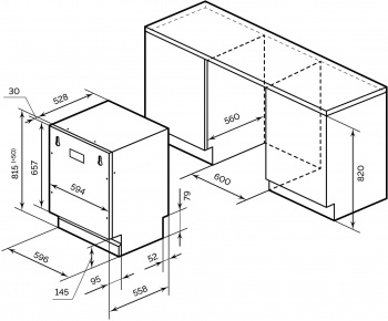 Посудомоечная машина встраив. Lex PM 6063 B