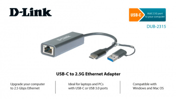 Сетевой адаптер 2.5G Ethernet D-Link DUB-2315/A1A