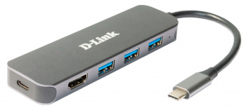 Разветвитель USB-C D-Link DUB-2333