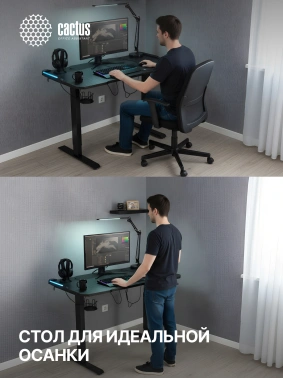 Стол для компьютера Cactus  CS-ED-GBK