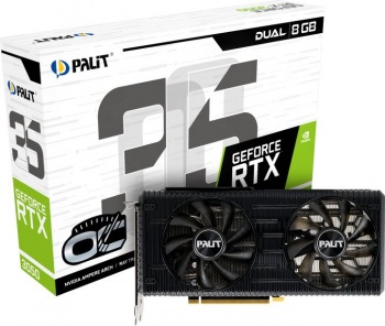 Видеокарта Palit PCI-E 4.0  PA-RTX3050 DUAL OC