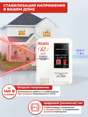 Стабилизатор напряжения Ресанта  АСН-500Н/1-Ц