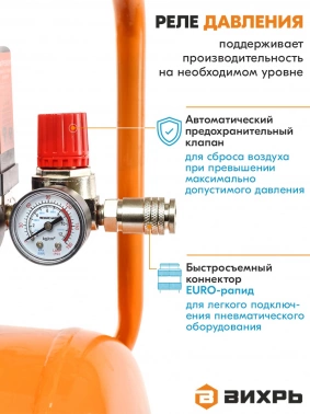 Компрессор поршневой Вихрь КМП-50/300АМ