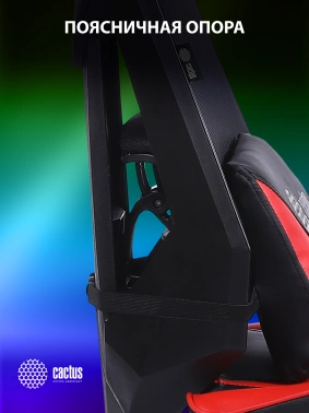 Кресло игровое Cactus  CS-CHR-090BLR