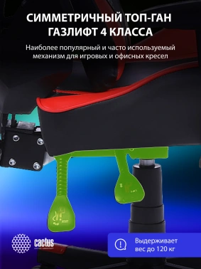 Кресло игровое Cactus  CS-CHR-090BLR