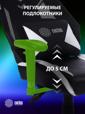 Кресло игровое Cactus  CS-CHR-090BLW