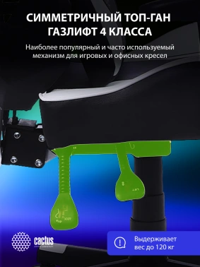Кресло игровое Cactus  CS-CHR-090BLW