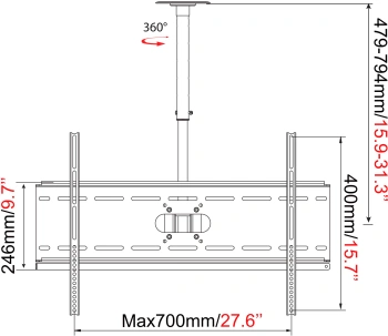Кронштейн для телевизора Cactus CS-CP04-R