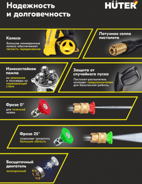 Минимойка Huter W-5-2600 PRO