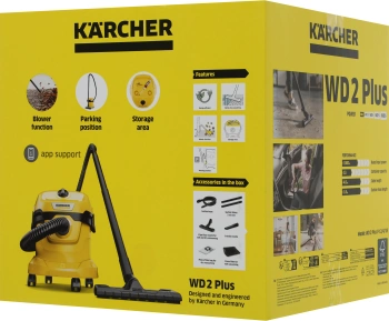 Строительный пылесос Karcher WD 2 Plus V-12/4/18