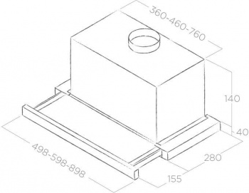 Вытяжка встраиваемая Elica Elite 14 Lux GRIX/A/90