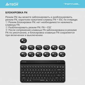 Клавиатура A4Tech Fstyler FBK30
