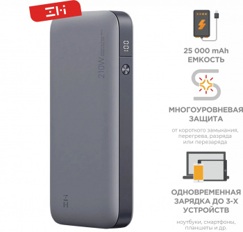 Мобильный аккумулятор ZMI  QB826G