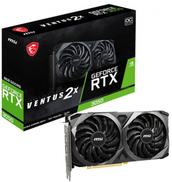 Видеокарта MSI PCI-E 4.0  RTX 3050 VENTUS 2X 8G OC