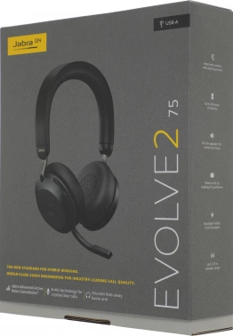 Наушники с микрофоном Jabra Evolve2 75, Link380a UC Stereo Black