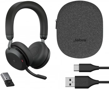 Наушники с микрофоном Jabra Evolve2 75, Link380a MS Stereo Black