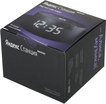 Умная колонка Yandex Станция Мини с часами