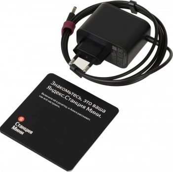 Умная колонка Yandex Станция Мини с часами