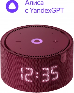 Умная колонка Yandex Станция Мини с часами