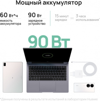 Ноутбук Huawei MateBook 14S Core i7 11370H 16Gb SSD1Tb Intel Iris Xe graphics 14.2