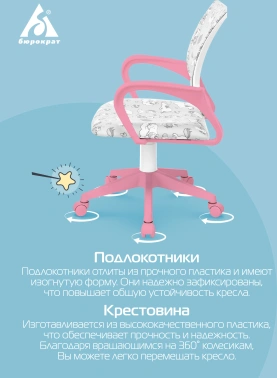 Кресло детское Бюрократ  BUROKIDS 1 W