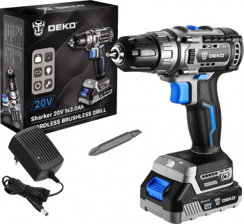 Дрель-шуруповерт Deko Sharker 20V