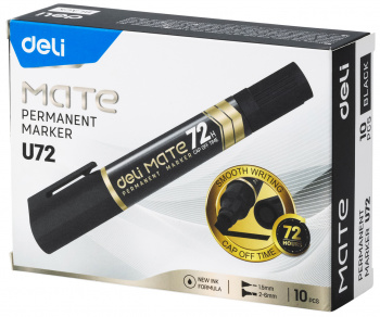 Маркер перманентный Deli  EU72-BK