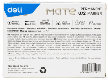 Маркер перманентный Deli  EU72-BK