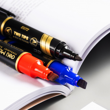 Маркер перманентный Deli  EU72-BK