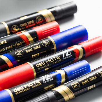 Маркер перманентный Deli  EU72-BK